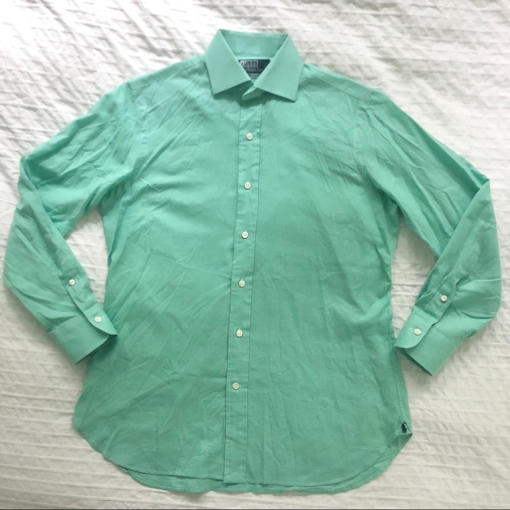 Polo Ralph Lauren green check dress shirt